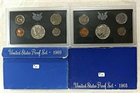 1968 & 69  US. Mint Proof sets