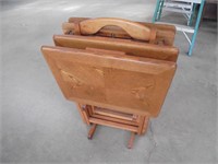 Wooden TV Trays with stand