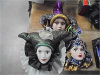 Set of three Madigra masks