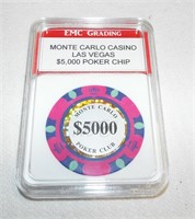 Monte Carlo Casino $5000 Poker Chip