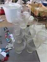 LOT OF COCA COLA GLASSES