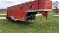 (T)Goose neck horse trailer with dressing quarters
