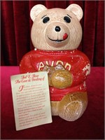 Vintage Ted E. Bear Cookie Jar - Avon 1970s