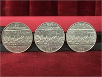 3 - 1982 Canada $1 Coins