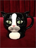 Vintage Black Cat Sugar Bowl Cup - Japan