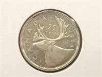 1964 Canada 25¢ Silver Coin