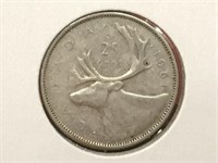 1961 Canada 25¢ Silver Coin