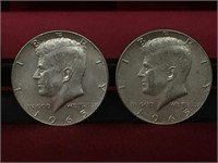 2 - 1965 US 50¢ Coins