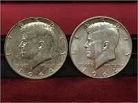 2 - 1964 US 50¢ Coins