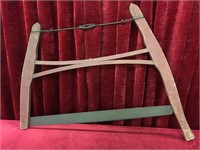 Antique Wood Frame Buck Saw