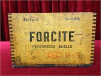 Vintage CIL Forcite Perforated Shells Wood Crate