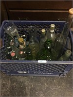 assorted glass bottles