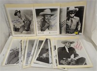 Group Of Autographed Photographs Of Cowboy Stars