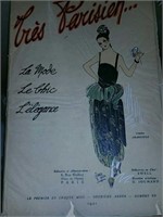 Tre Parisienne Fashion Prints Book UN  1921