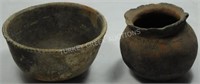 LOT OF 2 PIECES OF ANCIENT INDIAN POTTERY