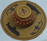 NOOTKA HAT, 14", CIRCA 1900s