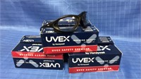 6 pairs uvex safety glasses