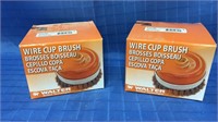 2 - 5" wire cup brush