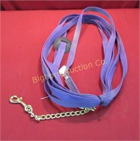 Purple Cotton Lunge Line w/ Chain End Stopper