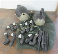 Goose Decoys w/ Various Heads & Ground Spikes