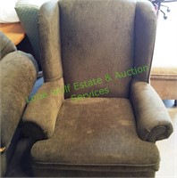 Fabric Wing Back Chair