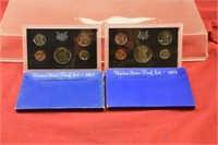 (2) United States Proof Sets - 1971, 1972