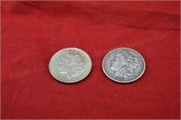 (2) Morgan Silver Dollars - 1921, 1883