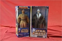 (2) Star Wars Collectible Obi-Wan Kenobi Dolls