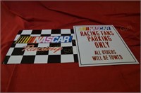 (2) NASCAR Collectible Metal Signs