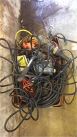 Heavy duty extension cords and various shop lights