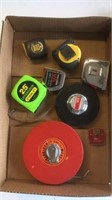 Tape measures, various sizes