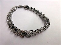 Gents Metal Track Chain Bracelet