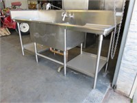 7' Stainless Steel Sink