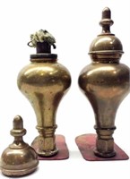 Antique Brass Fire Engine Lanterns