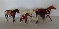 (6) Various sized Breyer horses from 6" to 13"