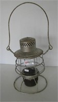 Antique Rayo #39WB railroad lantern with wire