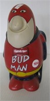Budweiser Bud Man ceramic stein. Measures 8"