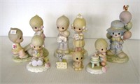 (7) Precious Moments figurines including Growing