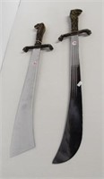 Pair of England swords including ornate handle