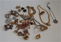 Bag of costume jewelry (some vintage and nicer)