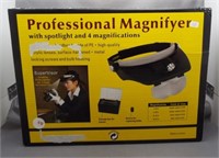 Professional magnifier with spotlight and (4)