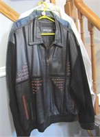 Leather Sweater Jacket