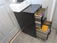Office Supplies and File Cabinet