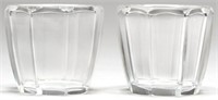 Pair of Baccarat Candle Holders