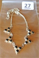 Necklace with Black Stones