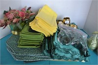 Green and Yellow Table Settings