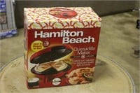 Hamilton Beach Quesadilla Maker, Unused