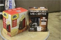 Mr Coffee Coffee Maker with Air Crazy Popcorn