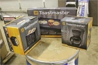 Toast Master Toaster, Coffee Maker, and Griddle,