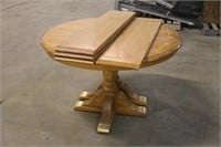 Oak Kitchen Table, Approx 48"x30" with 11" Leaves